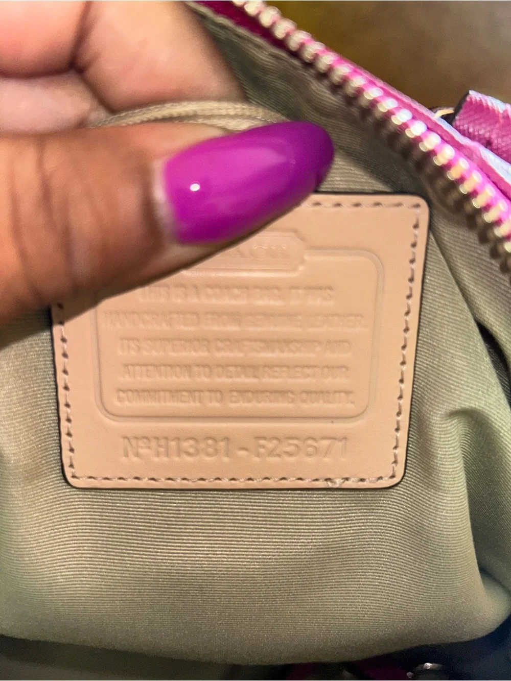 Coach Pebbled Leather Dome Satchel in Hot Pink/Fusia